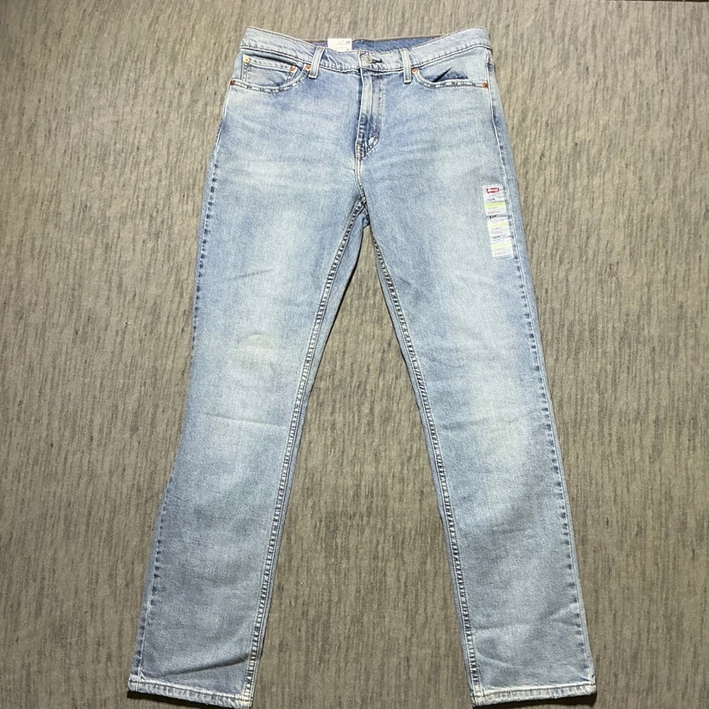 Levis 511 Slim Fit Flex Stretch Jeans Light Wash Blue 33x32